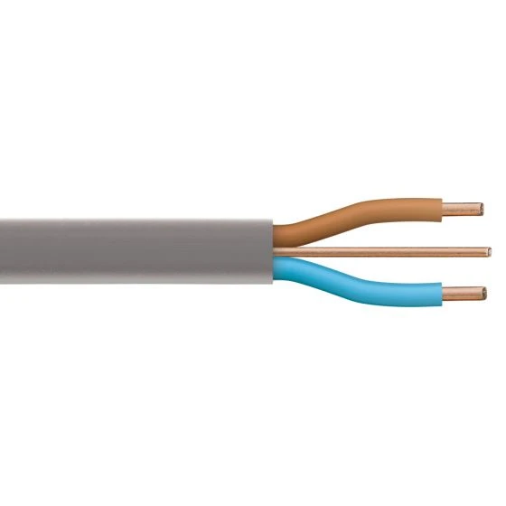 Cable de tierra gemelo plano